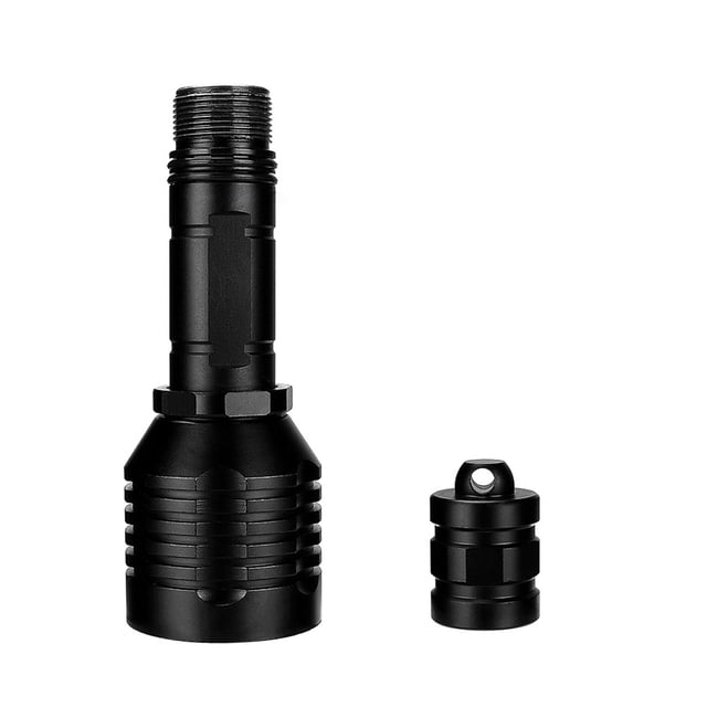 Soidarity Mini linterna LED de buceo, luz de batería, foco de enfoque, interruptor giratorio, antorcha con cuerda para accesorios de pesca al aire libre Ropa Deportiva, Zapatos Soidarity OD023885-00
