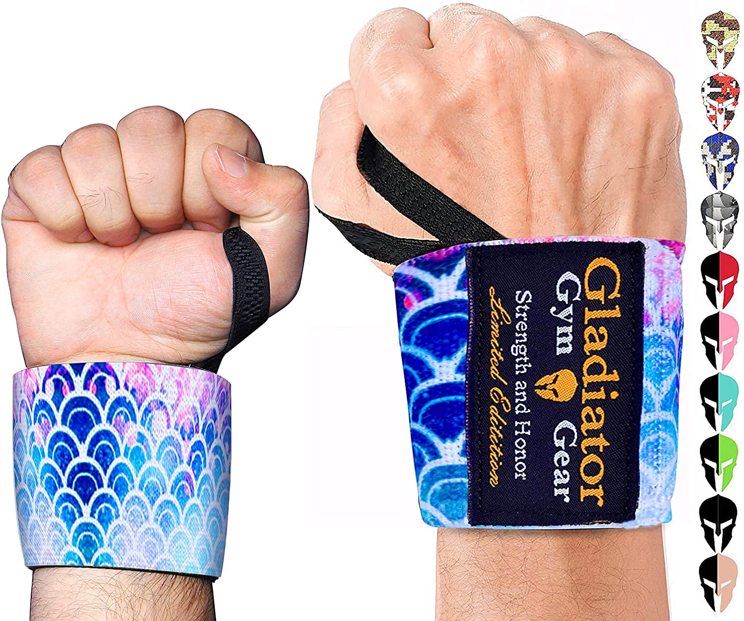 Weight Lifting Wrist Wraps with Thumb Loops Wrist Support