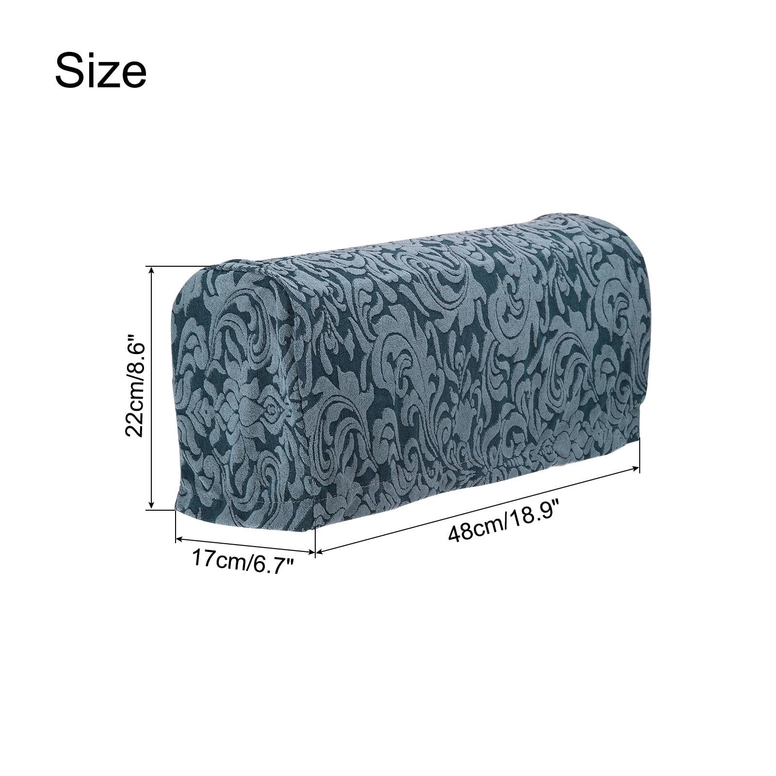 Unique Bargains Stretch Armrest Covers for Sofas Arm Covers with Twist Pin Green