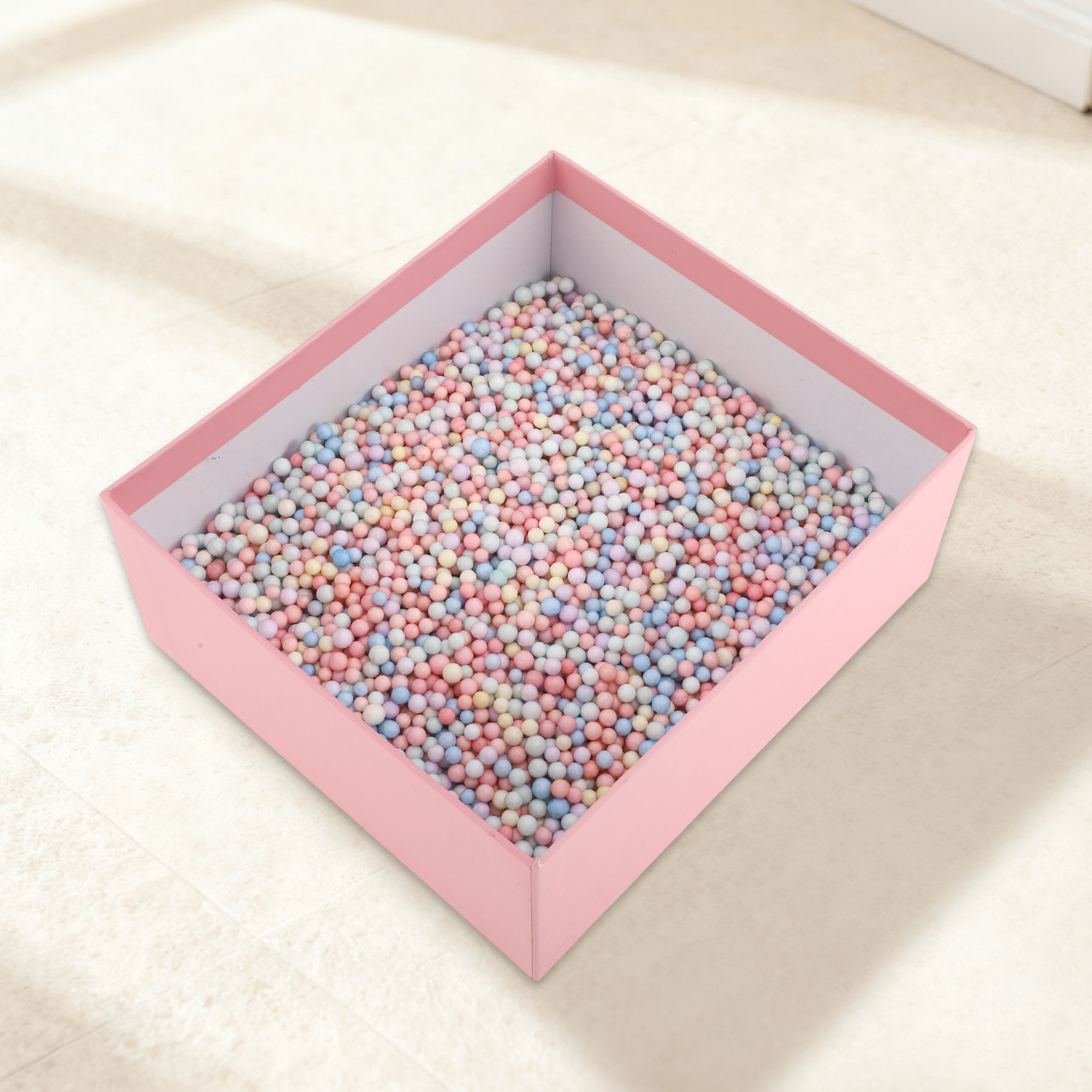 Unique Bargains 1.76 oz Colorful Foam Balls Gift Box Decoration Filler for Christmas 4-6mm