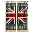 thumbnail image 2 of Vintage London Stamp Windows Curtains Living Room Bedroom Kitchen Curtains For Children Drapes Window Treatmen, 2 of 5