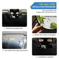thumbnail image 2 of Cute Chameleon and Leaves Car Windshield Sun Shade Foldable Car Front Window Visor Heat and UV Protection 55x27.6, 2 of 8