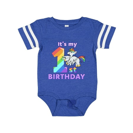 

Inktastic It s My 1st Birthday Unicorn Gift Baby Boy or Baby Girl Bodysuit