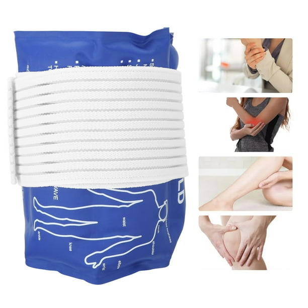 Paquete de gel frío caliente reutilizable, paquetes de hielo frío caliente alivio del dolor paquete de hielo de gel de enfriamiento de emergencia con correa de Ajuste para