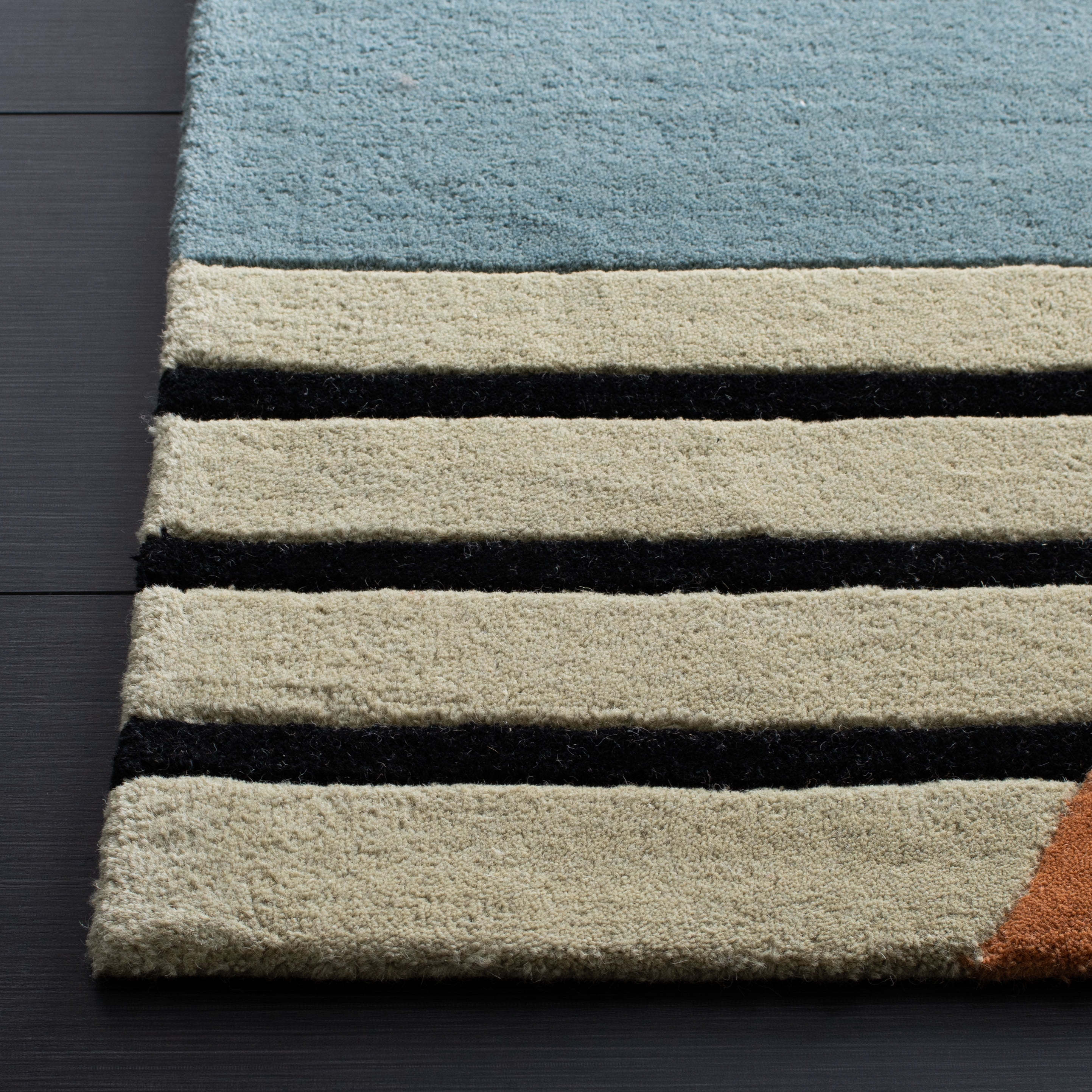 SAFAVIEH Rodeo Drive Kenneth Abstract Area Rug, Gold, 10' x 10' Square