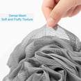 thumbnail image 4 of Livhil Shower Loofah Sponge 4 Pack, Bath Sponge Shower Pouf for Men Women, Loofa Bath Scrunchie, Exfoliator Body Bath Scrubber(Coloured Grey), 4 of 7
