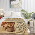 thumbnail image 4 of DAJU Wedding Anniversary Gifts for Men Blanket Flannel Soft and Comfortable Anti static Bed Sofa Blanket(40*50inch), 4 of 6