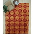 thumbnail image 2 of EORC Red Handmade Afghan Wool Transitional Turkish Knot Rug, 9'1 x 12'-Color:Red,Material:Wool, 2 of 4