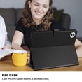 thumbnail image 6 of for Honor Pad 10/Honor Tablet 10 12.1 inch Case, Rhombus Pattern Multiple Viewing Angles Stand Slim Folio Cover (Black), 6 of 6