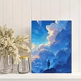 thumbnail image 2 of Qisvanset Anime Sky Cloud Landscape Canvas Wall Art 15.75x11.81 Inches, 2 of 8