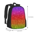 thumbnail image 3 of Daiia Rainbow Glitter Backpack for Men and Women -Durable Backpack Large Capacity, Water-Resistant Bag with Adjustable Straps and Laptop Compartment, 3 of 9