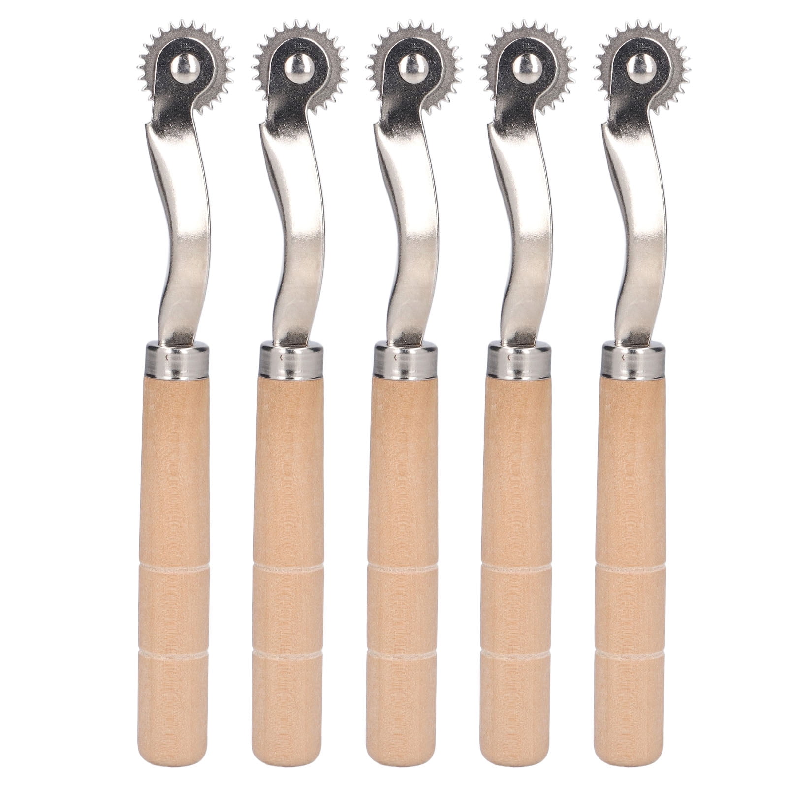 Spptty Tracing Wheel,5Pcs Tracing Wheel Stainless Steel Wooden Handle