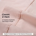 thumbnail image 6 of Loomsnest 3 Piece Twin Sheets Set, Cool & Crisp Percale, 100% Cotton Sheets, Deep Pockets, Blush, 6 of 10