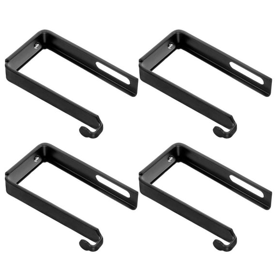 WHAMVOX 4Pcs Adjustable Iron Hooks For Home Office And Whiteboard Storage