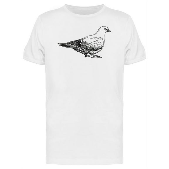 Sketch Of A Street Pidgeon T-Shirt Men -Image by Shutterstock, Male 4X-Large