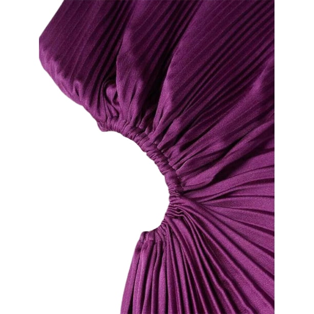 strapless open back dress Ava and Lu Burgundy Button Pleats Dress  Ladida