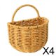 thumbnail image 1 of Cesta de almacenamiento para montaje en pared,Cestas de almacenamiento colgantes tejidas con asa,Cesta de almacenamiento para frutas,ajo,organizador de artículos diversos,Organizador de cesta, 1 of 8