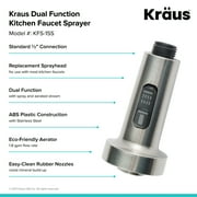 Kraus Dual Function صنبور المطبخ في الفولاذ المقاوم للصدأ