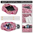 thumbnail image 4 of Leopard Womens Gym Tote Duffle Bag with Wet Pocket & Shoe Compartment, Checkered Travel Duffel Bag Overnight Weekender Hospital Tote Girls Workout Carry on Bag with Luggage Sleeve, 4 of 6