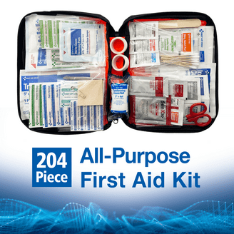 Johnson & Johnson All-Purpose Portable Compact First Aid Kit, 140