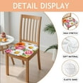 thumbnail image 2 of Pioneer Flower Seat Covers for Dining Room Chairs Set Of 4,Stretch Printed Washable Chair Seat Cover with Elastic Ties and Button,Removable Waterproof Couch Cushion Covers, 2 of 6