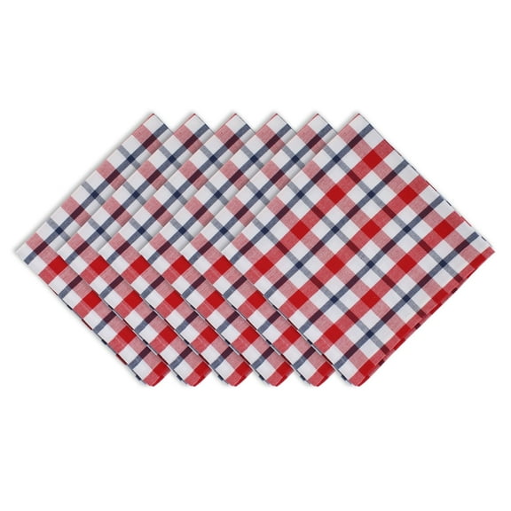 DII American Plaid Kitchen Textiles, 20x20", American Plaid, 6 Pieces