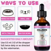 Oimmal Collagen Drops for Cats - 2 fl oz | Salmon Flavor - Support for Cats Joints, Skin, Digestive & Immune System, Liquid Collagen Supplement for Cat