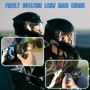 Freedconn 6 Riders Group Intercom Communication System Bluetooth Motorcycle Headset with 2K Camera