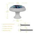 thumbnail image 6 of 4 PCS Dragonfly Crystal Glass Round Cabinet Knob Drawer Pull Handle Glowing in The Dark for Kitchen, Cupboard, Dresser, Wardrobe, etc, 6 of 7