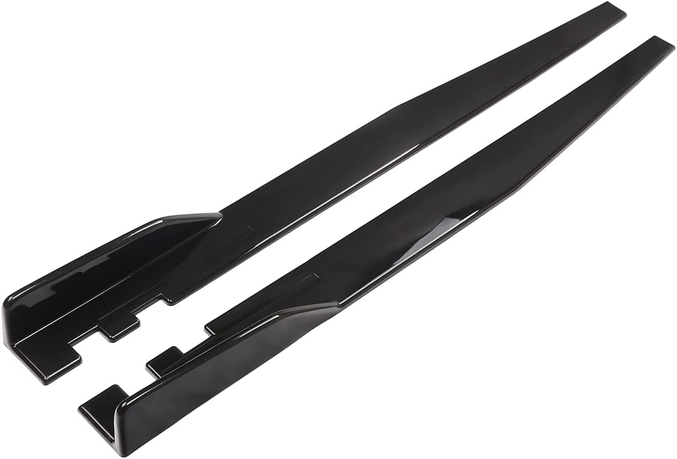Universal Black Car side Skirt Rocker Splitters Diffuser Winglet Wind