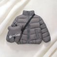 thumbnail image 2 of Abcomgle Girls Winter Coats Size 7-8 Winter Stand Collar Toddler Down Jacket Warm Lightweight Toddler Puffer Coat Quilted Boys' Outerwear Jackets & Coats, 2 of 7