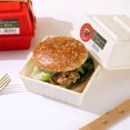 thumbnail image 3 of YAOMOBB Hamburger Case Snap on Sandwich Box Large Capacity Food Grade Portable Container for Daily Use, 3 of 7
