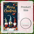 thumbnail image 2 of Decorative Design Winter Wishes Snowman Banner for Holiday Season Indoor Decoration Party Background, 2 of 9