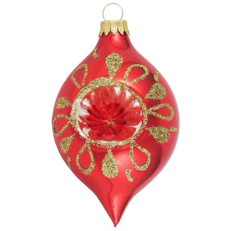 Christmas by Krebs - 67mm / 2.625 Designer Glass Baubles [8 Pieces] - Velvet Garnet Red