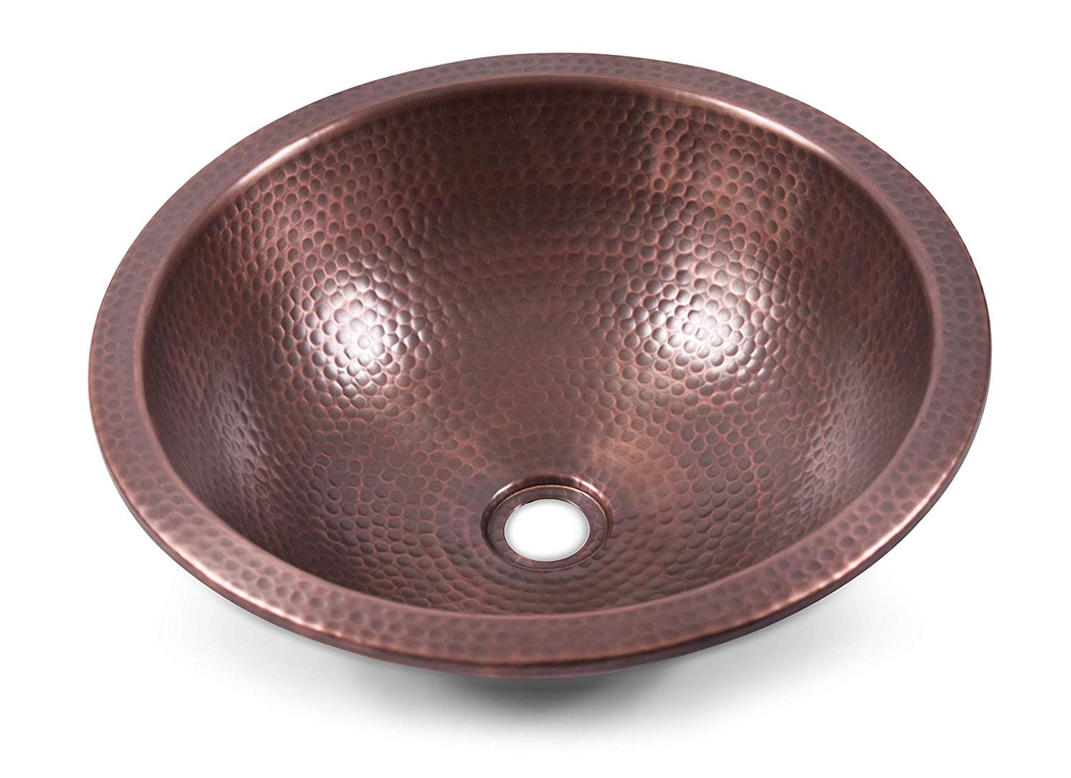 Monarch Abode 17094 Pure Copper Hand Hammered Rotunda Dual Mount