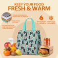 thumbnail image 5 of Bichon Dog Blue Florals Insulated Lunch Bag for Women & Adults,Large Portable Soft Cooler Lunch Bag,Thermal Food Storage Tote with Pearl Cotton,8.66L,8.75x5.75x9.5 Inch, 5 of 6