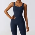 thumbnail image 6 of HXWCHs Women's Flared Yoga Pants Wide Straight Leg Sports Trousers with Pockets Dark Blue XL, 6 of 6