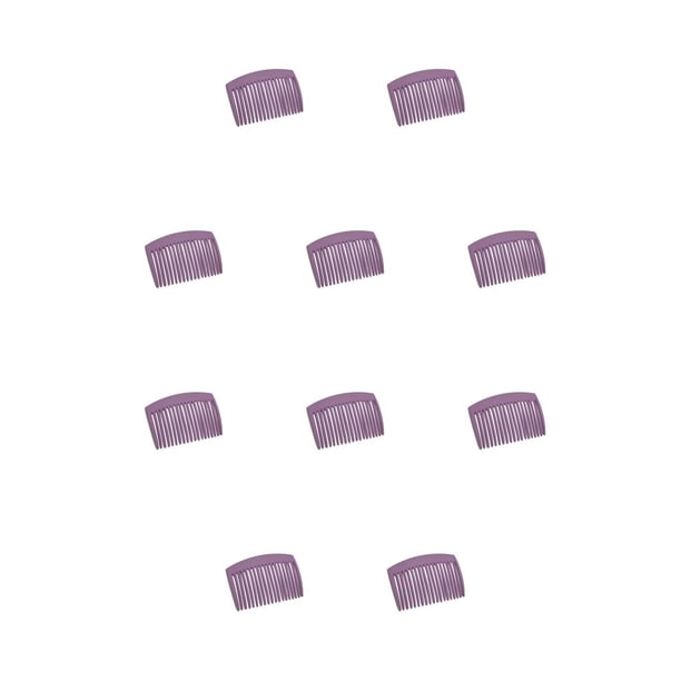 Seitruly 10 peines torcidos para el cabello, peine tenedor de plástico de puntiagudos, clásico, hecho a mano, tocados de mujer con estilo Type3 NO3