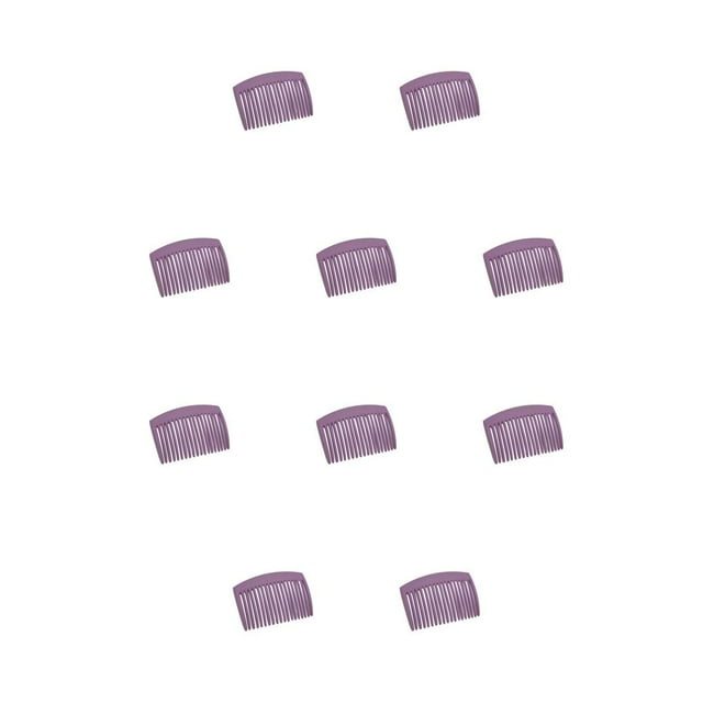 Seitruly 10 peines torcidos para el cabello, peine tenedor de plástico de puntiagudos, clásico, hecho a mano, tocados de mujer con estilo Type3 NO3