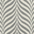 thumbnail image 6 of SAFAVIEH Bella Eliza Leaf Striped Wool Area Rug, Ivory/Grey, 5' x 5' Round, 6 of 6