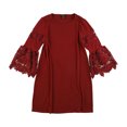 thumbnail image 1 of Alfani Robe Ligne A à Manches en Dentelle pour Femmes, Rouge, 6, 1 of 1