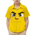 thumbnail image 1 of Blusa y camisa de manga corta con cuello vuelto para niños y niñas, moda, estampado bonito con bolsillo, camisa informal de manga corta para niño., 1 of 8