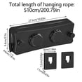 thumbnail image 2 of Klonfd 51 Meter Double Rope Stainless Steel Clothesline With No Drilling And Expandable Wall Mounted Design Suitable For Camping Travel Balcony Indoor And Outdoor Use, 2 of 5