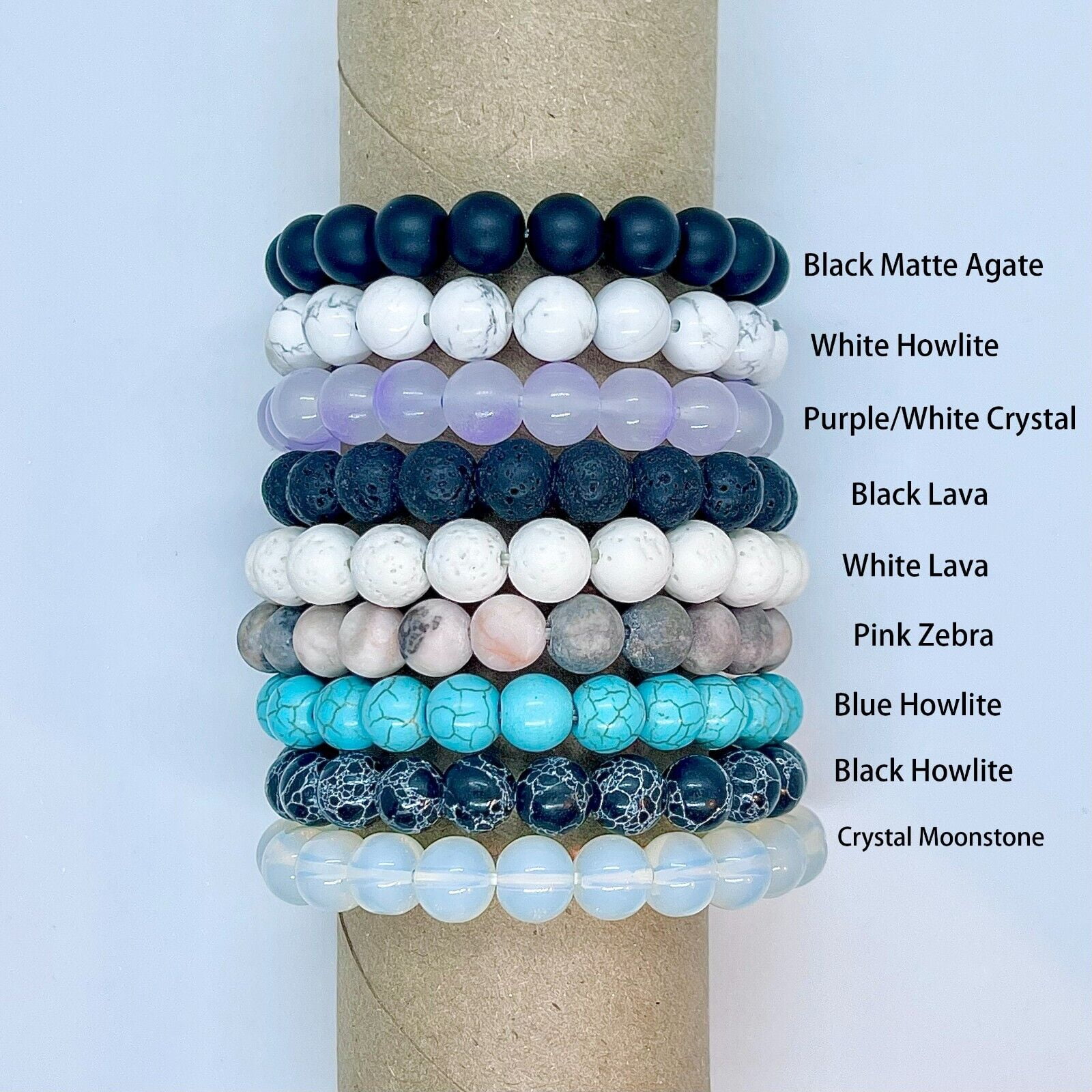 White Howlite Lava Stone Diffuser Bracelet – Scents Of Wellbeing