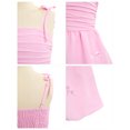 thumbnail image 7 of IBTOM CASTLE Girls' Bow Spaghetti Strap Dress - Adjustable A-Line Bubble Hem Party Dress for Summer Birthday Party School Pink, 7 of 7
