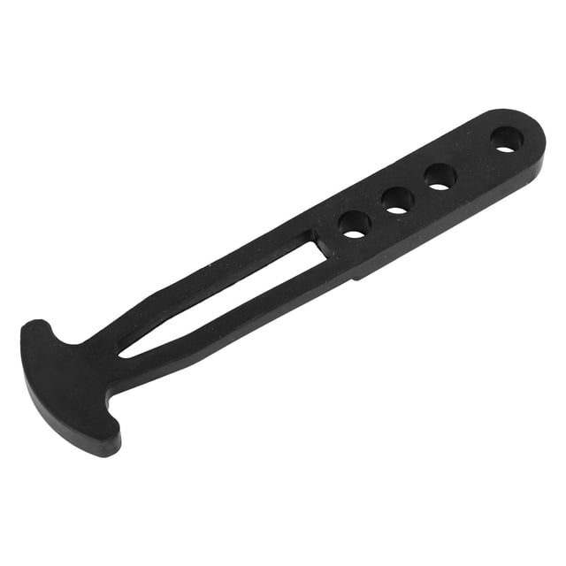 Boat Ladder Strap Black Rubber Boat Telescoping Ladder Strap With 4 Adjustable Mounting Holes for Fixing,