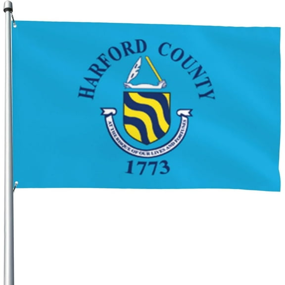 Heavy Duty Flag Of Harford County, Maryland Flag 4x6 Ft Durable Outdoor Banner Home Party Welcome Flag Patio Decor Flag