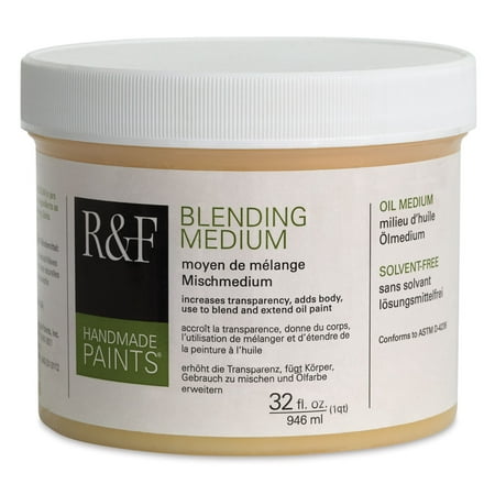 R & F Oil Blending Medium - 32 oz Jar (Best Oil Pastels For Blending)