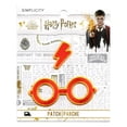 thumbnail image 2 of Simplicity Harry Potter Glasses and Bolt Iron-on Applique Embroidered Patch, Orange, 1 Each, 2 of 3