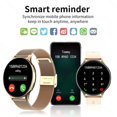 thumbnail image 3 of 2023 Smart Watch Round Smartwatch Bluetooth Call Men Women Fitness Tracker Bracelet Custom Watch Face Watches For Android IOS Gold_0, 3 of 7